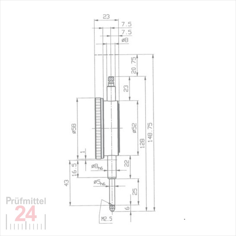 Käfer Präzisions-Messuhr M 2 TOP D 58 mm | 487033 Käfer Präzisions-Messuhr M 2 TOP D 58 mm | 487033