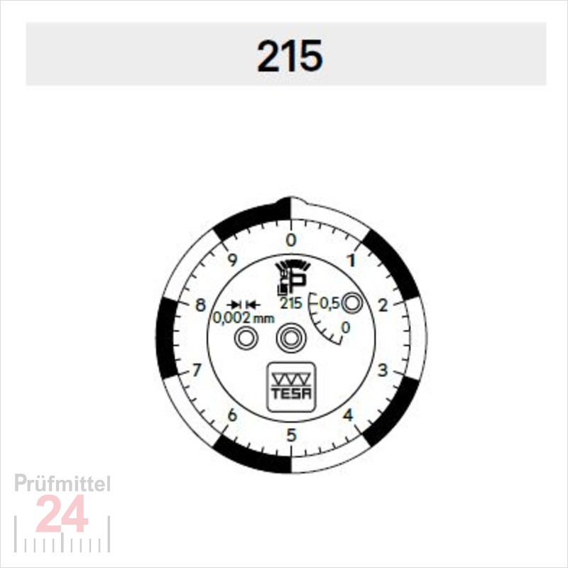 TESA P-LINE 215 Fühlhebelmessgerät 0,6 / 0,002 mm ... | Prüfmittel24 GmbH