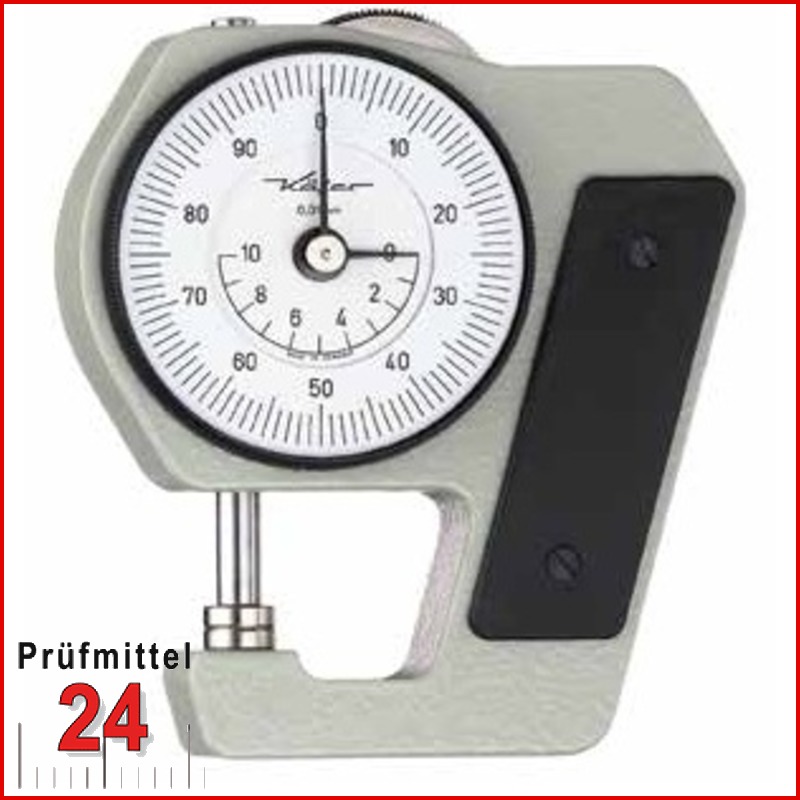 Dickenmessgerät Mit Messuhr - 0-10mm, 0,1mm Genauigkeit, Gebogene Spitze