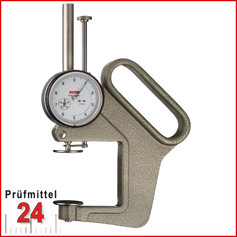 Käfer Dickenmessgerät K 200 A – 0–30 Mm, Ablesung 0,1 Mm, Bügeltiefe 200 Mm – Für Leder, Gummi, Kunststoff & Blech
