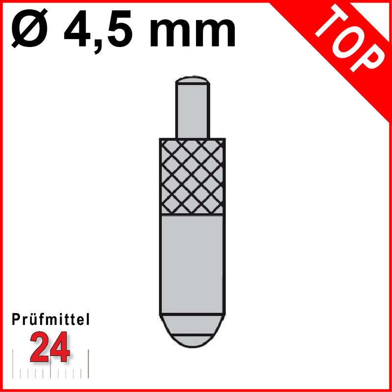 Messeinsatz für Messuhr 45° Typ: 104 Stahl rostfre... | Prüfmittel24 GmbH Messeinsatz für Messuhr 45° Typ: 104 Stahl rostfre... | Prüfmittel24 GmbH