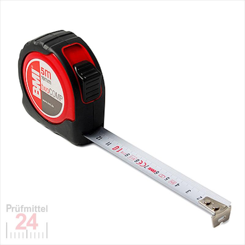 Mètre-ruban De Poche TwoCOMP M 10mx25mm BMI 1 PCS, Metre Bmi 5m