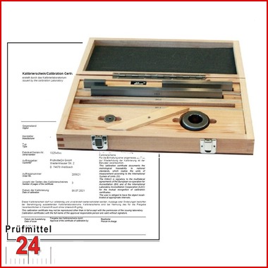 Parallelendmaß-Prüfsatz Für Mikrometer – 5-teilig, DIN 863, Spezialstahl, Im Holzkasten